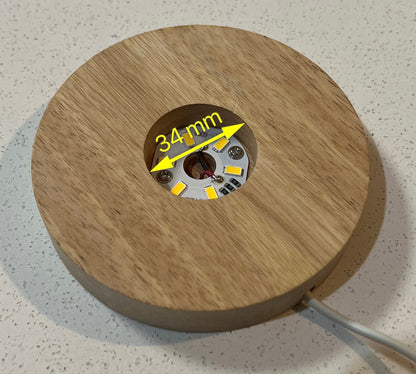 LED light ring, USB powered with in line switch.